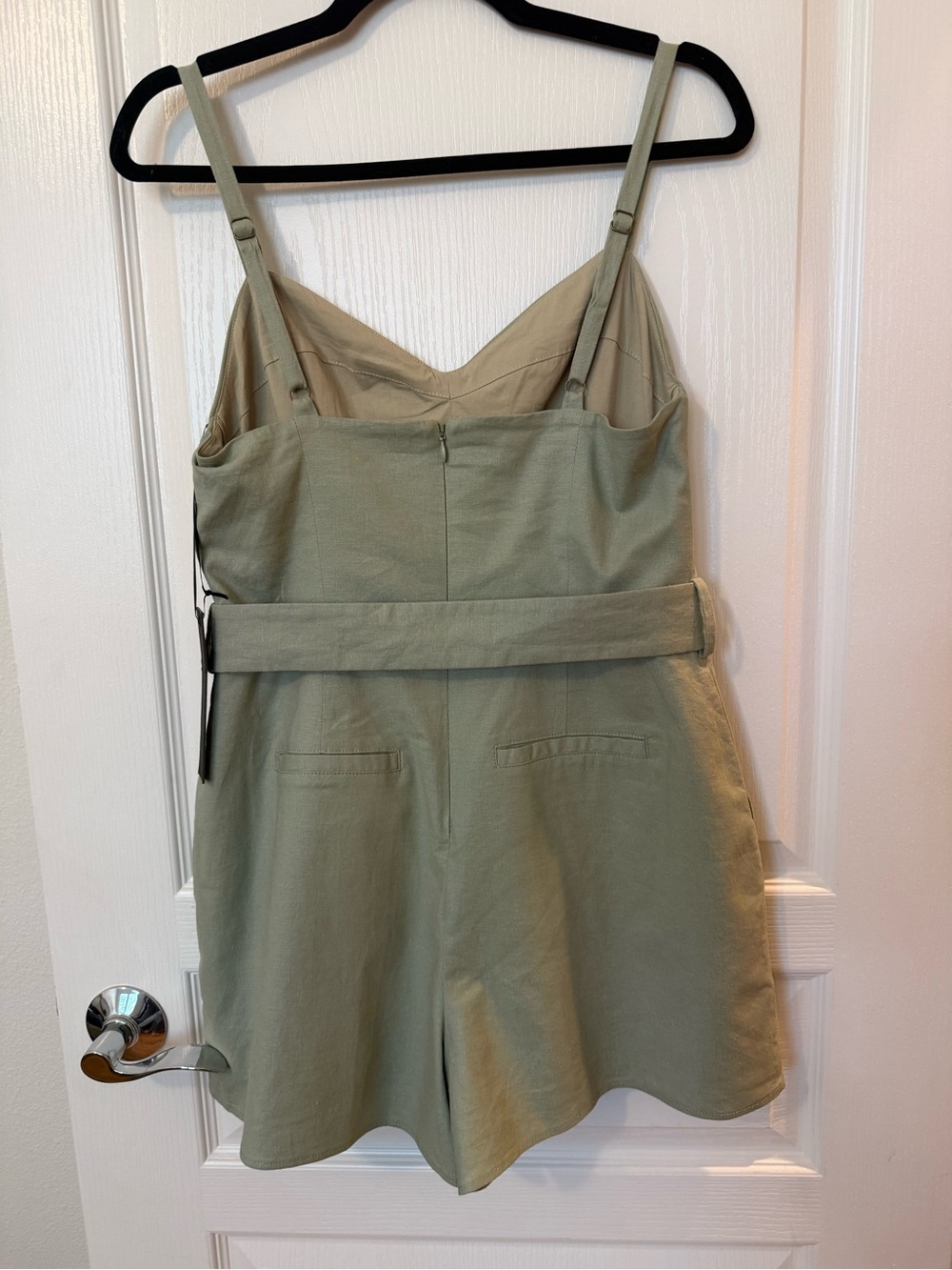 HOUSE OF HARLOW 1960 x REVOLVE Nicola Romper in Sage Green Medium NWT - Picture 7 of 11